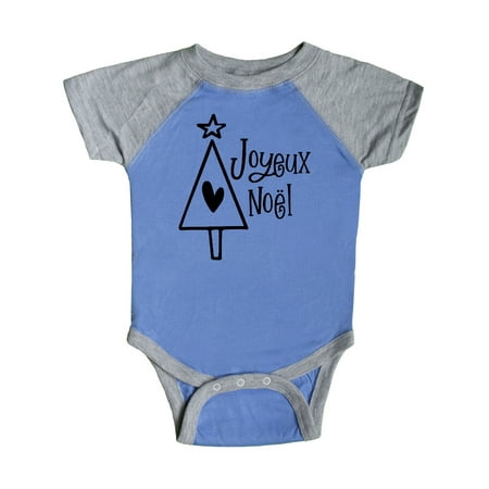 

Inktastic Joyeux Noël- Christmas Tree Gift Baby Boy or Baby Girl Bodysuit