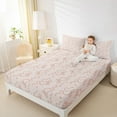 thumbnail image 4 of Homewish Princess Pink Bow Bed Sheets, Cartoon Cute Love Heart King Sheets, 4-Piece, 4 of 7