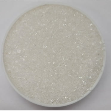 White Coarse Sanding Sugar Edible Party Sprinkles 4oz