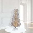thumbnail image 4 of Vickerman 6' x 43" Vintage Aluminum Tree, Warm White Low Voltage LED 3mm Lights., 4 of 4
