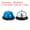 Blue+Silver, variant on Uxcell 2 Pack Call Bell, 85mm/3.35" Desk Bell Service Dinner Bell(Rose Red+Red)