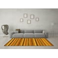 thumbnail image 3 of Ahgly Company Machine Washable Indoor Rectangle Abstract Yellow Modern Area Rugs, 2' x 3', 3 of 4
