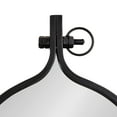 thumbnail image 3 of Kate and Laurel Yitro Metal Framed Wall Mirror, Black 20x34, 3 of 7