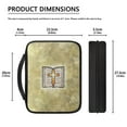 thumbnail image 5 of ZUXONGSY Cross Book Print Bible Case for Women Large Bible Cover Bag Church Bag Sturdy Bible Carrying Case with Handle Multifunctional Bible Protector, 5 of 6