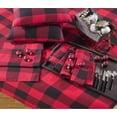 thumbnail image 4 of Fennco Styles Holiday Buffalo Check Plaid Design Cotton Tablecloth (65"x104" Tablecloth, Red), 4 of 5