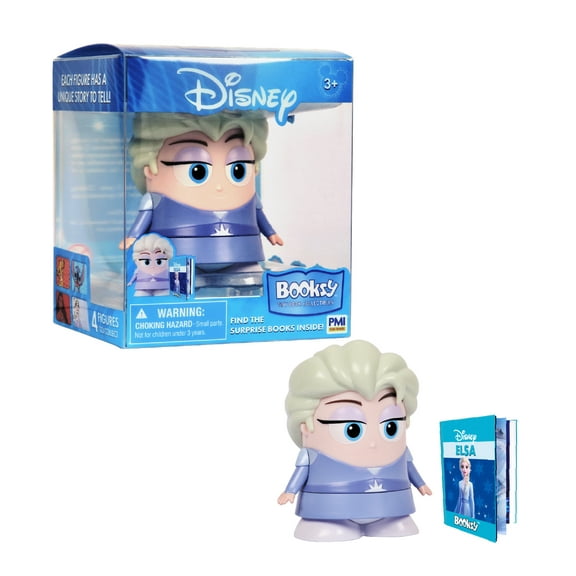 Booksy Disney Edition Elsa Collectible Figure with Tiny Storybook