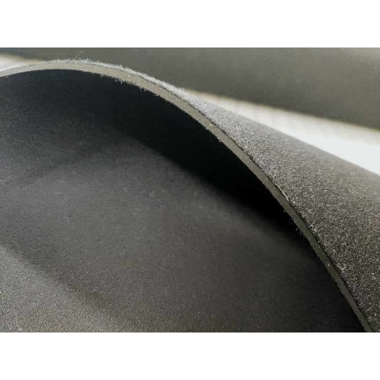 2mm Medium Duty Extra Wide Loop Fabric, 4.5mm Unbroken Loop UBL, Hook  Compatible Neoprene Fabric, Scuba Fabric, Wetsuit Fabric, Double Sided  Material Laminated with Nylon & Loop (Black, 1' x 2') 