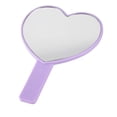 thumbnail image 5 of Espejo de mano de viaje en forma de corazón, espejo de mano cosmético con mango, 5 of 5