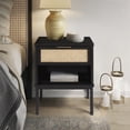 thumbnail image 5 of New Pacific Direct Caine Rattan Night Stand/ Side Table in Black, 5 of 13