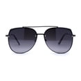 thumbnail image 1 of Mens Airforce Double Metal Bridge Rimless Officer Sunglasses Gunmetal Black, 1 of 4