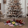 thumbnail image 4 of Fotbe Colorful Roses Pattern Christmas Tree Skirt, Tree Skirts Plush Christmas Decorations, Christmas Tree Skirts Xmas Decorations Holiday Party Decor-30", 4 of 6