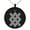 Black, variant on Stainless Steel Gungnir Rune Viking Norse Engraved Small Medallion Circle Charm Pendant Necklace