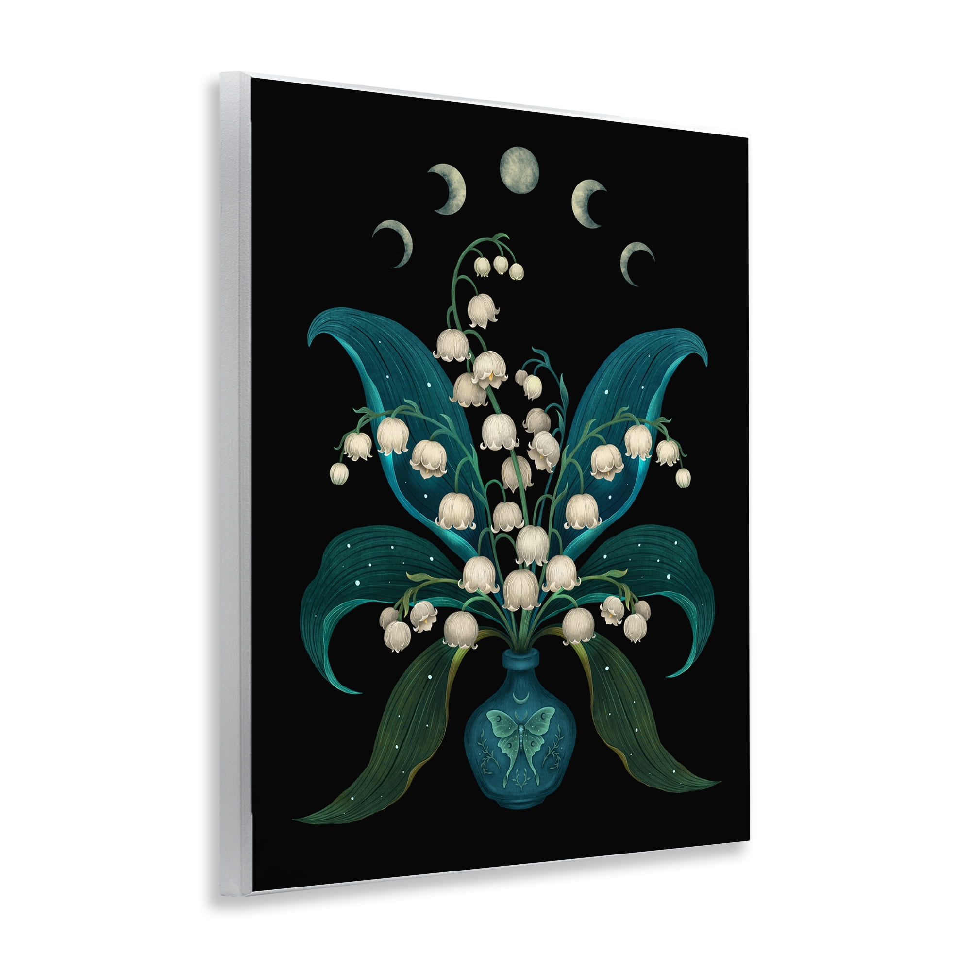 Stupell Industries Lunar Lily Of Valley Wall Plaque Art, design by Episodic Drawings