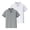 White, variant on Grblisyd Back to School 2-Pack Girls and Boys School Uniform Short Sleeve Polo Shirt Button Closure Comfortable & Soft Collared Shirt