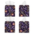 thumbnail image 2 of Tissue Lavender Flowers Box Cover Holder, Square by Xecao - Leather Decorative Organizer for Tabletop, Bathroom, Car, Office, 2 of 8