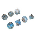 thumbnail image 2 of Juego de 7 dados, mesa de dados acrílica poliédrica, dados multicolores para juegos de mesa, juegos de rol, 2 of 8