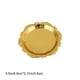 thumbnail image 3 of Bandeja de metal dorado con relieve | Recipiente decorativo para postres, aperitivos y joyas | Organizador de mesita de noche | Decoración del hogar de 7,87 pulgadas, 3 of 6