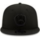 thumbnail image 2 of New Era MLB 9FIFTY Gorra ajustable con logo primario del equipo, color negro, talla única - Milwaukee Brewers Black, 2 of 5