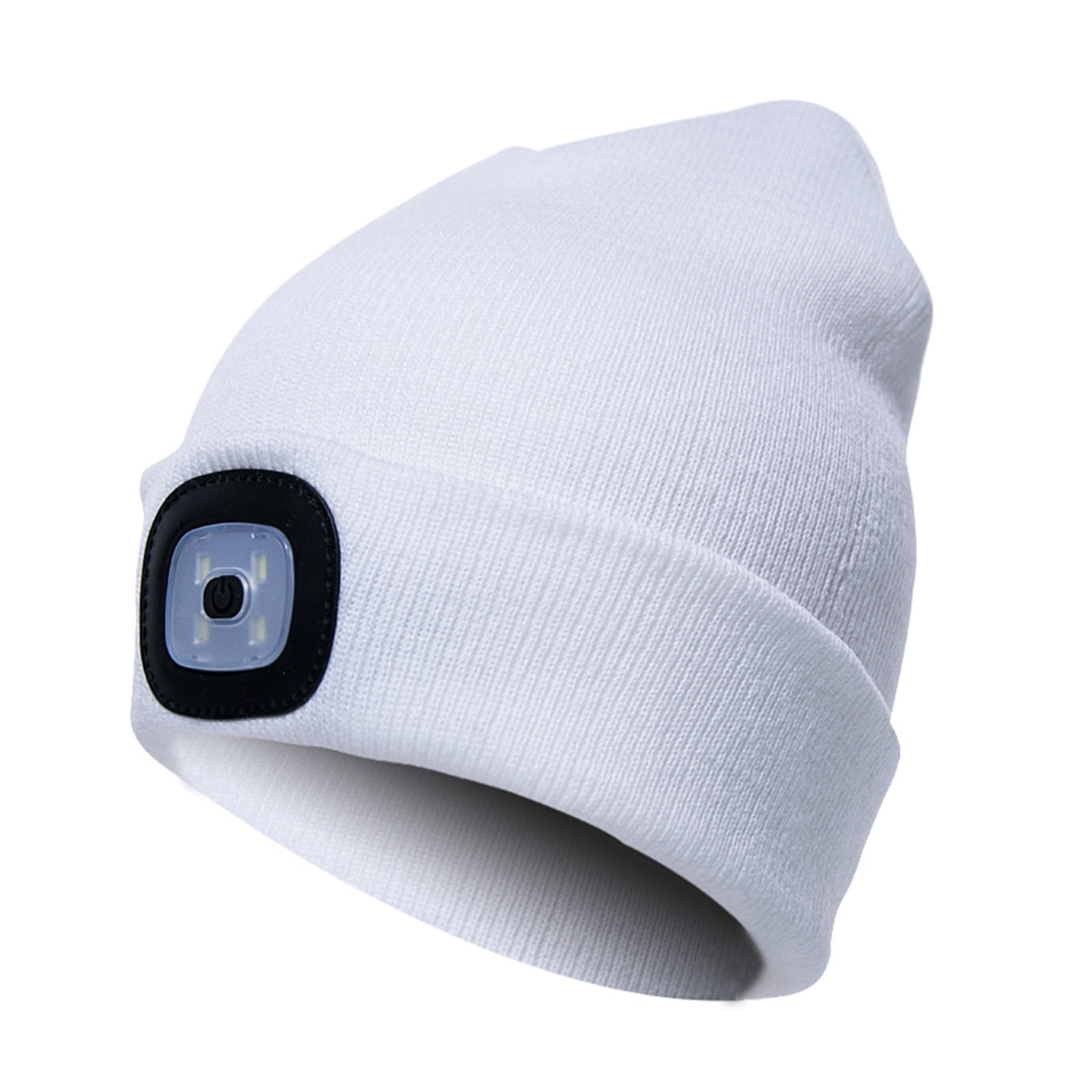Unisex LED Beanie Hat With USB Rechargeable Battery High Powered Light UK STOCK 