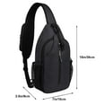 thumbnail image 5 of Bolso bandolera de moda para exteriores, bolso de hombro para hombre, resistente al desgaste, bolso de pecho para hombre, mochila diagonal, bolso de mensajero para teléfono, paquete de pecho, 5 of 5