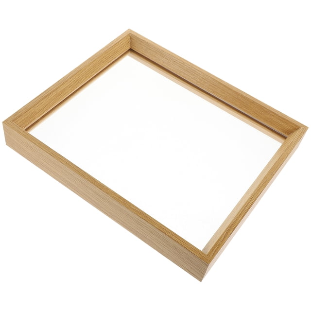 OULII 1Set Display Picture Frame 26.7x9x1.7in Khaki Acrylic For Home Decoration And Art Display