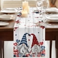thumbnail image 3 of Table Runners 70 Inches Long Dress Scarves, Pink Valentine's Day Farmhouse Coffee/Dining/Kitchen Table Decor, Holiday Table Runner, Gnomes Floral Eucalyptus Leaves Wooden 13x70 Inch, 3 of 9