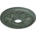 thumbnail image 3 of Ekena Millwork 18 1/8"OD x 3 1/2"ID x 2 3/4"P Edinburgh Ceiling Medallion (Fits Canopies up to 5 1/8"), Hand-Painted Cloud Burst Crackle, 3 of 6