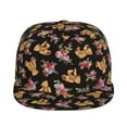 thumbnail image 2 of Balery Baseball Cap Flat Bill Hats for Men Adjustable Size for Running Workouts and Outdoor Activities All Seasons Dad Hat(Rose Flower Bear ), 2 of 9