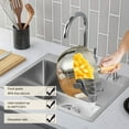 thumbnail image 5 of AGCAN Silicone Pasta Strainer Clip-On for Pots and Pans, Heat Resistant Colander, Adjustable Drainer for Cooking, Grey, 5 of 8