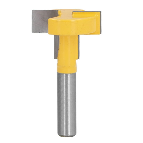 Broca para ranura en T, vástago de 8 mm, fresa para ranurar madera con ranura en T, fresa para ranurar rieles en T, máxima confiabilidad