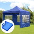 thumbnail image 3 of Toldo emergente de tela Oxford, pared lateral para carpa, toldo instantáneo comercial, pared solar. Azul, 3 of 9