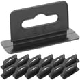 thumbnail image 1 of 200 Pcs Crochets Auto-Adhésifs en PVC Noir pour Rangement Installation Forte et Stable, 1 of 8