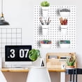 thumbnail image 3 of 6 Sets Pegboard Hooks with Pegboard Cups,2.7x4In White Pegboard Cup Holder Accessories,Peg Board Tools Storage Assortment for Small Bits Tools,Craft,Workroom Hardware, 3 of 6