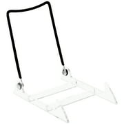 Gibson Holders 3PL Adjustable Black Wire and Clear Acrylic Display Easel, 3.875" W x 5.375" D x 5.25" H, Pack of 12