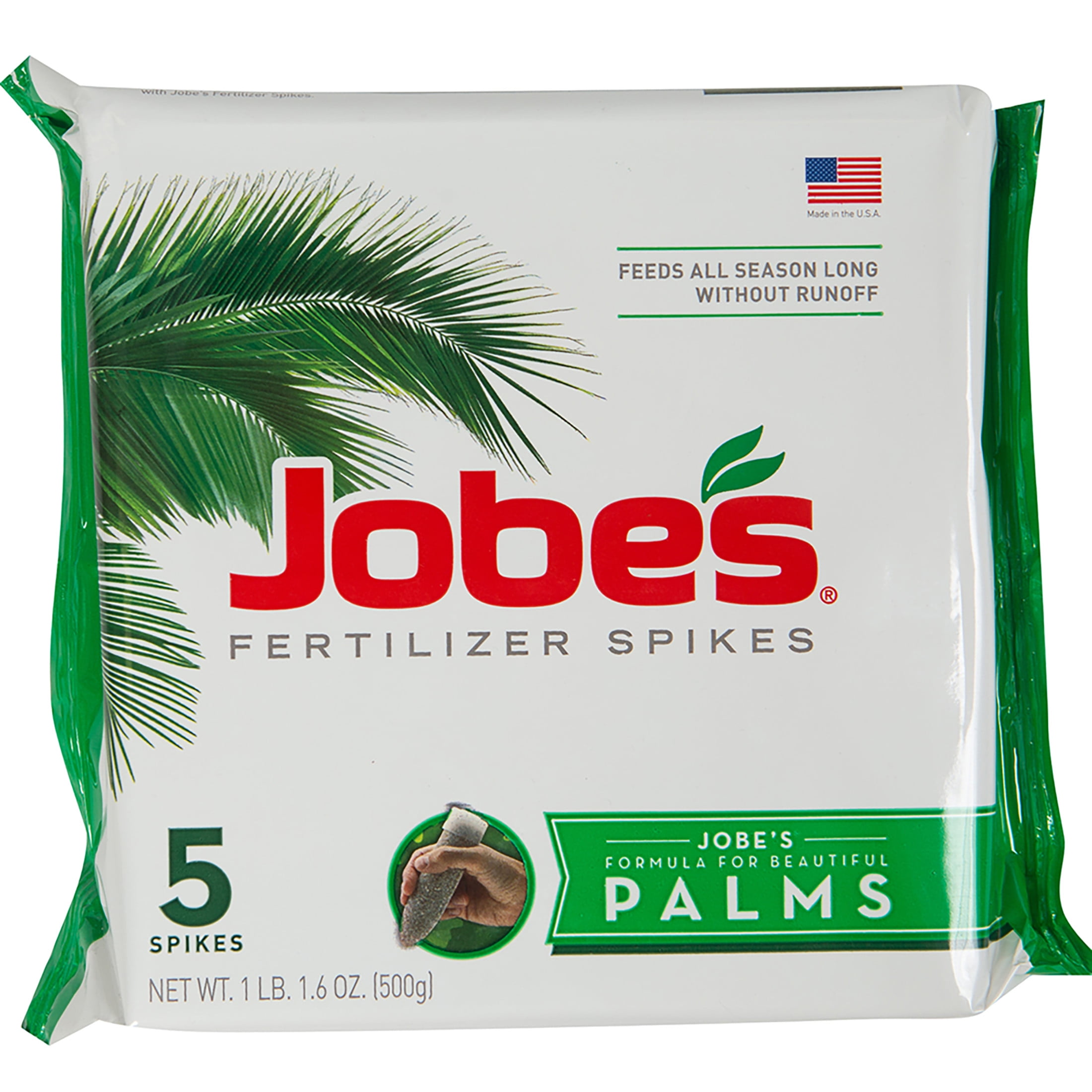 (2 pack) Jobe's Slow Release Palm Tree and Plant Fertilizer Spikes, 5 Count
