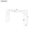 thumbnail image 2 of Noble House Modern Minimalist Console Table, Elegant and Versatile Design, Perfect, Sturdy and Stable Frame,Black, 2 of 7