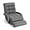 Grey, variant on Hyxoo Folding Lazy Sofa Floor Chair, Indoor Chaise Lounger Bed with 6 Adjustable Position, Pillow Living Room Lounge Couch(Gray)