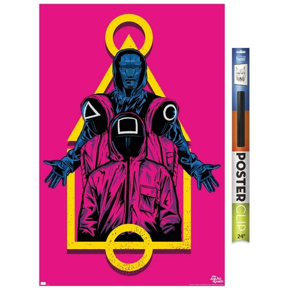 Netflix Squid Game - Masked Men Wall Poster, 22.375" x 34"