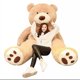 thumbnail image 2 of Abrigo de oso kawaii de piel de oso gigante americano de gran calidad, tamaño grande, 130 cm, venta caliente, precio de fábrica, juguetes blandos para niños, 2 of 4