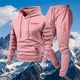 thumbnail image 5 of Ceisia Men's Loose Fit Heart Print Hooded Sweatshirt & Jogger Set - Warm Stretch Casual Two-Piece Tracksuit Gifts, 5 of 5