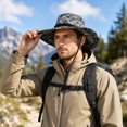 thumbnail image 4 of LNZGNM Sun Hat for Men Wide Brim Sun Protection, Breathable and Cool for Beach Days, Gardening, and Summer Outings, Ready for the Spotlight,Blue(One Size), 4 of 5