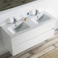 thumbnail image 6 of Blossom Valencia 48″ Floating Vanity | Glossy White | Double Ceramic Sinks | Wall Mount | 4 Soft-Close Drawers, 6 of 6