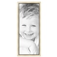 thumbnail image 2 of ArtToFrames 16" x 40" Silver with Black Lip Picture Frame, 16x40 inch Multi Wood Poster Frame (WOM-5193),  Pack, 2 of 7