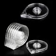 thumbnail image 2 of 12 Pcs Clear Empty Nail Art Tapes Roller Dispenser Nail Art Striping Tape Line Case Holder Manicure Tool, 2 of 4