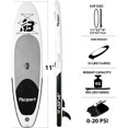 Summer Savings Fbsport 11ft Inflatable Paddle Board SUP, 6'' Thick W/Paddling Fins Electric Pump