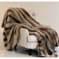 thumbnail image 2 of Plutus 60" x 84" Sheared Faux Chinchilla Luxury Throw in Gold, 2 of 4