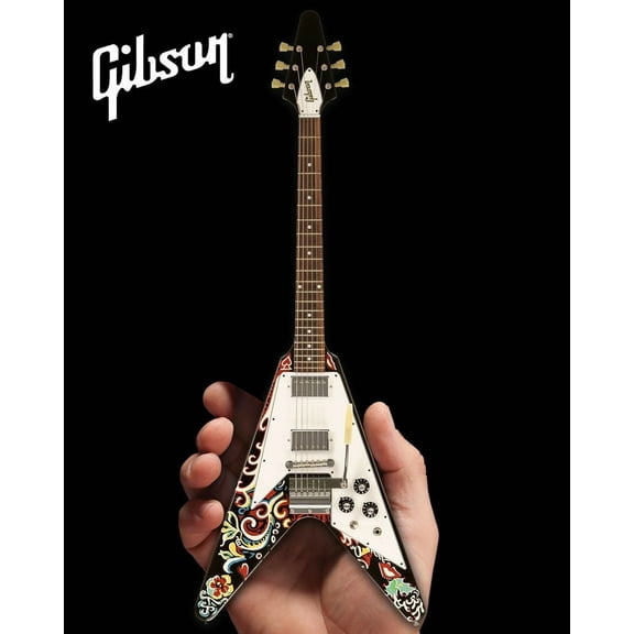 Axe Heaven 910684 Jimi Hendrix Gibson Psychedelic Mini Replica Guitar