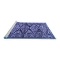 thumbnail image 2 of Ahgly Company Machine Washable Indoor Square Persian Blue Traditional Area Rugs, 3' Square, 2 of 4