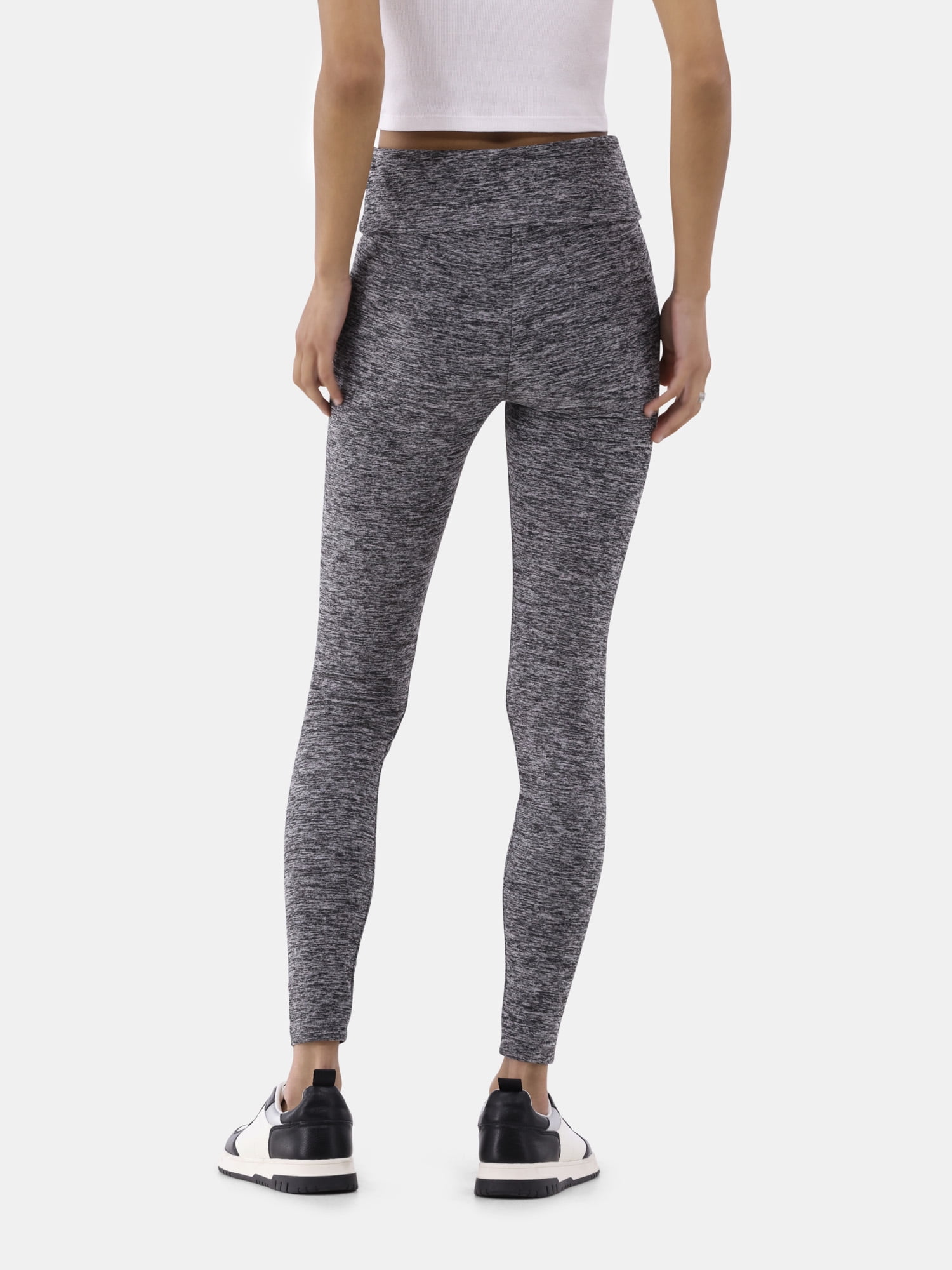 No Boundaries Faux Sueded Ankle Leggings, 27.5”Inseam, 1 or 2-Pack, Women's & Women's Plus Sizes XXS-4X