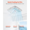 thumbnail image 2 of VEVOR RV Air Conditioner 15000 BTU Non-Ducted Rooftop RV AC Unit 65 dB Quiet Campers, 2 of 9